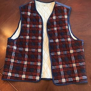 Absolutely Classic J.Crew Flannel Vest size M